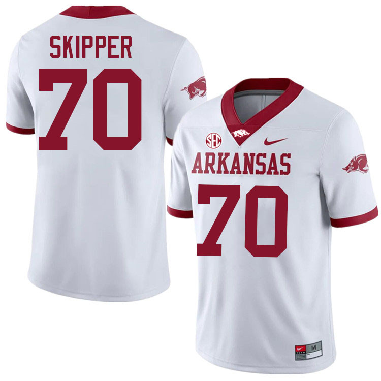 Dan Skipper Arkansas Jersey,Arkansas Razorbacks #70 Dan Skipper Jersey Youth College-White